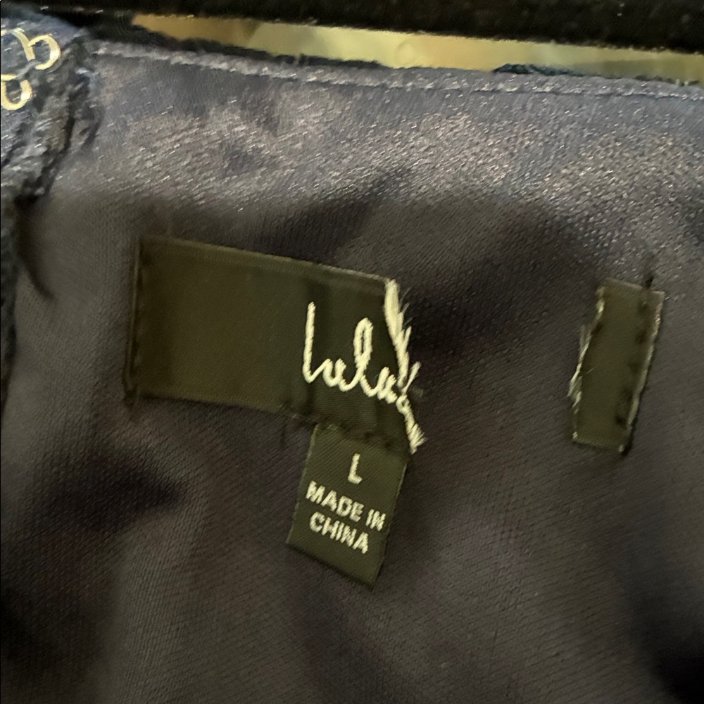 Lulus nwot found your love Navy Lace midi Dress - Picture 6 of 6